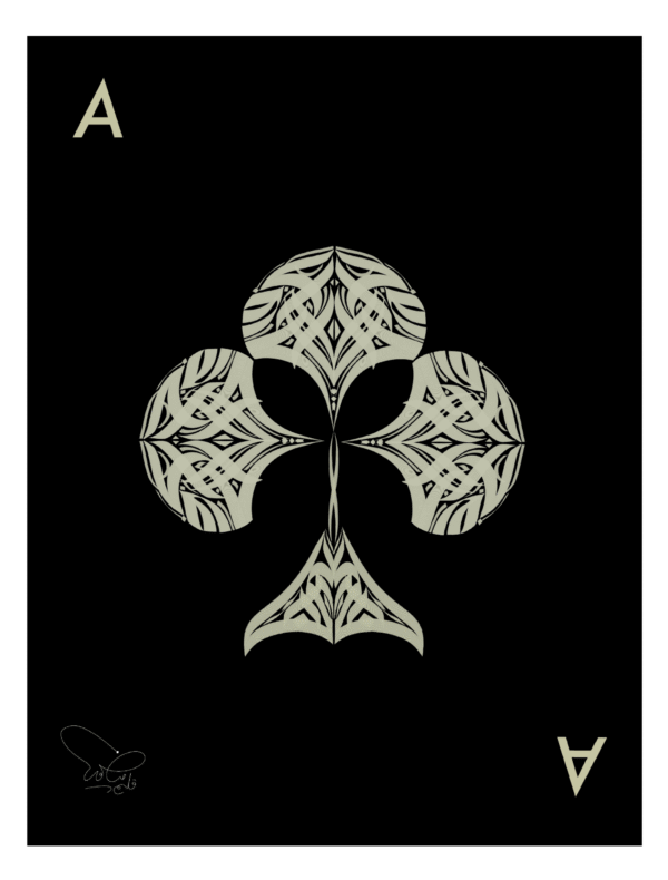 THE DOMINION ACE — ACE OF SPADES IN MODERN ARABIC CALLIGRAPHY - Image 2