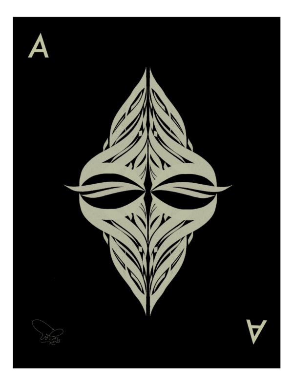 THE VANGUARD ACE — ACE OF CLUBS IN MODERN ARABIC CALLIGRAPHY - Image 2